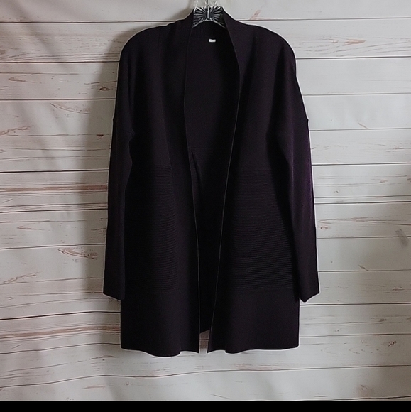 Lululemon Sit In Lotus Wrap ll Black Cherry Cardigan - Picture 4 of 11